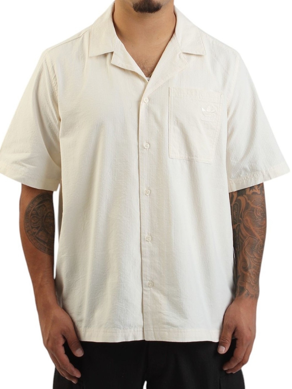 ESSENTIALS SEERSUCKER SHORT SLEEVE SHIRT